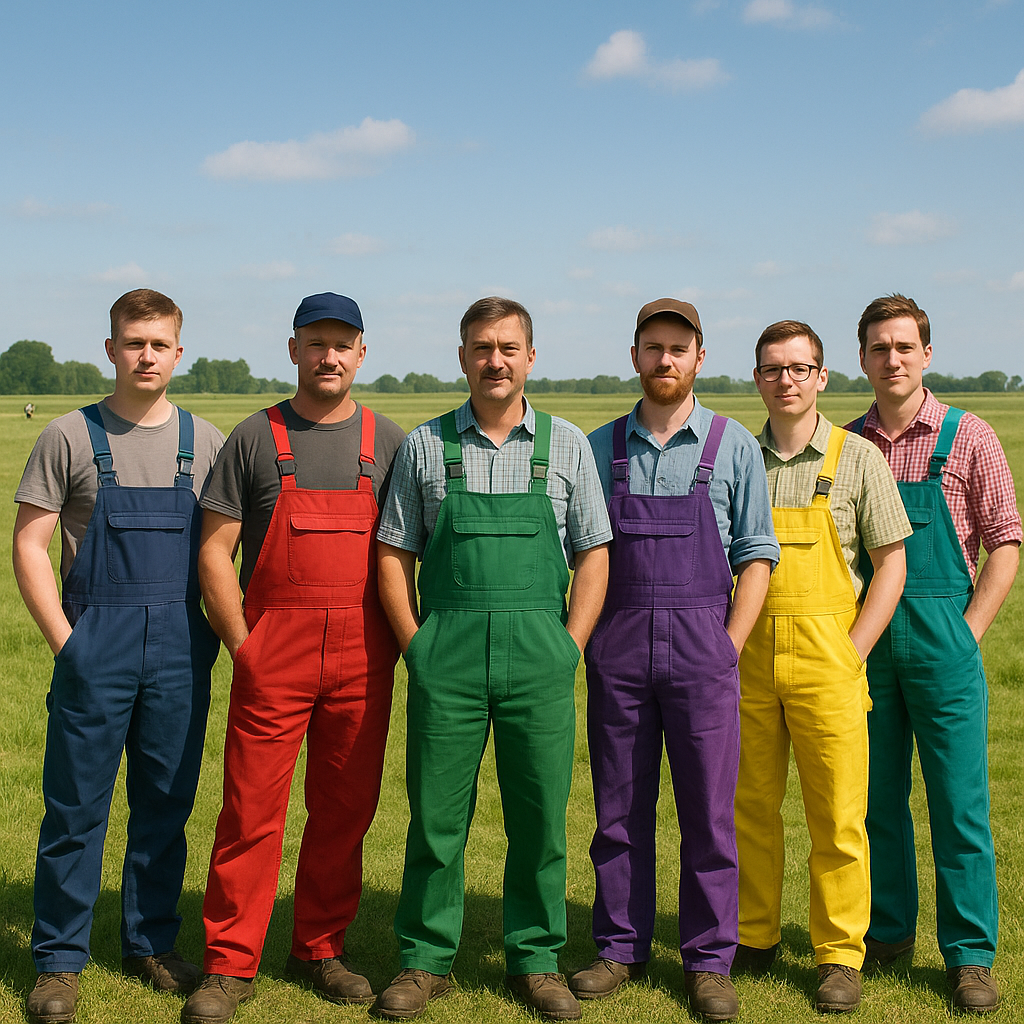 Tuinbroeken in alle kleuren