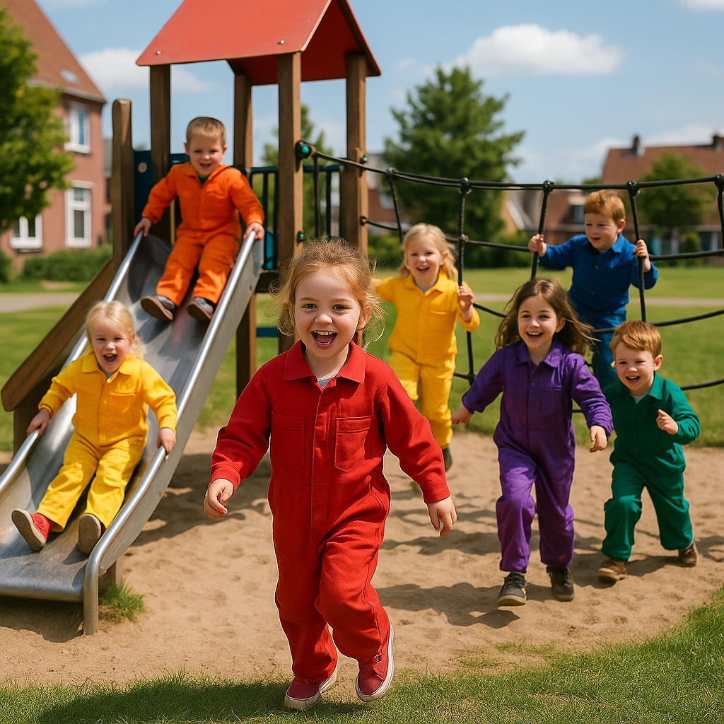 Kinderen in buispakken
