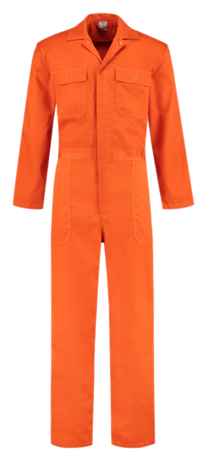 Overall in oranje