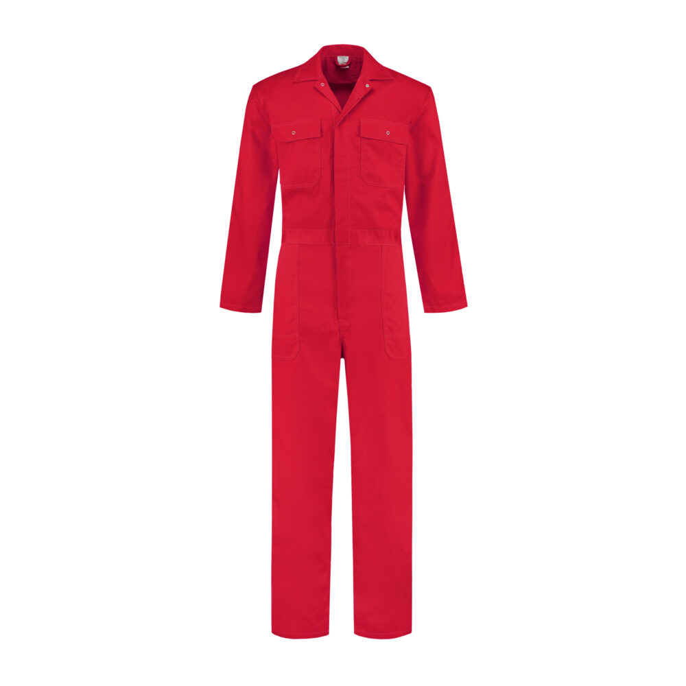 Kinderoverall polyester/katoen – Rood