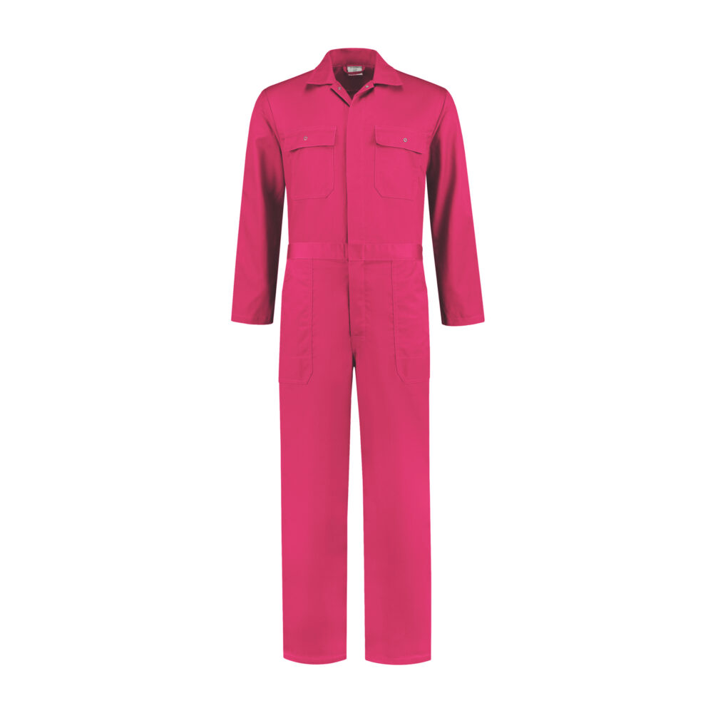 Overall polyester/katoen – Fuchsia