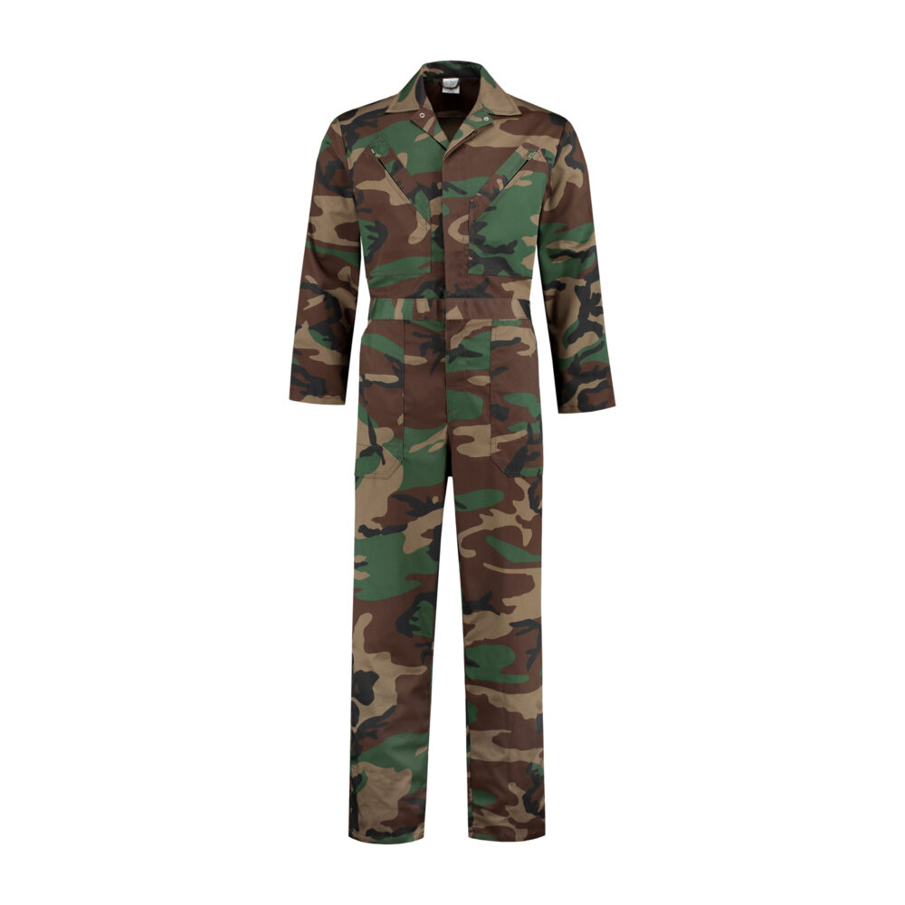 Overall polyester/katoen - Camouflage Bruin/Groen/Zwart